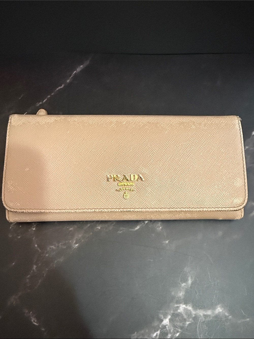 Prada Saffiano Leather Continental Wallet